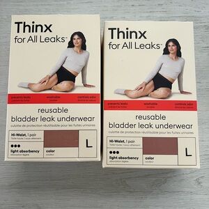 Thinx for All Leaks prevent leaks washable reusable bladder leak underwear 2pack